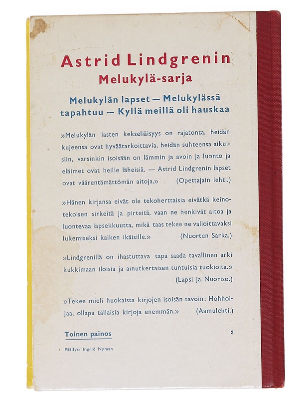 Melukylässä tapahtuu - Astrid Lindgren - Lastenkirjat - 10105594147 - 0