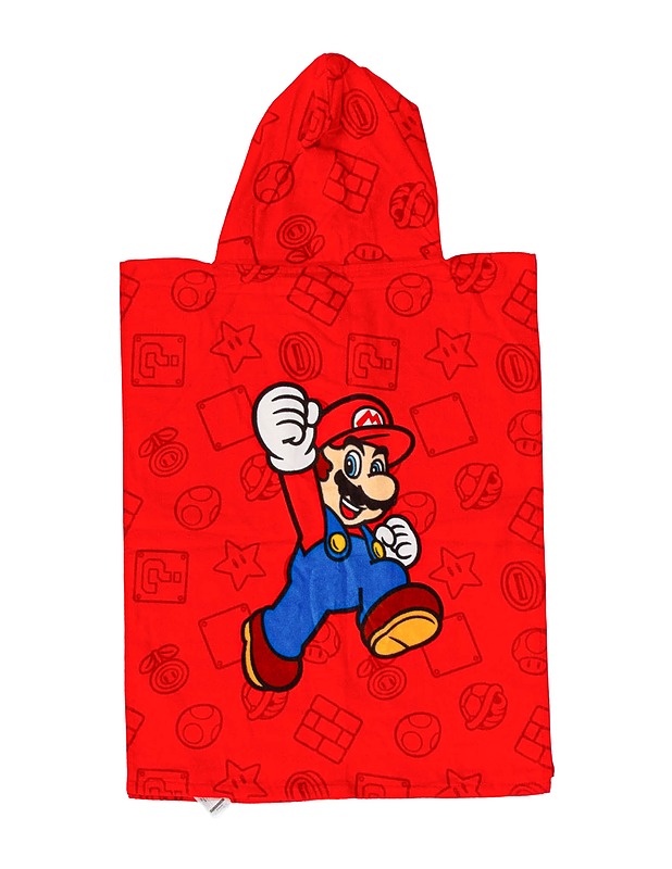 SUPER MARIO kylpyponcho, 60x120 cm - Pyyhkeet - 10105594188 - 1