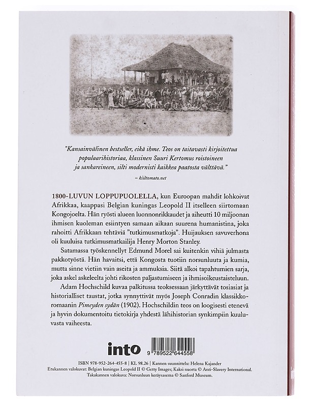 Kuningas Leopoldin haamu / kertomus ahneudesta, terrorista ja sankaruudesta siirtomaa-ajan Afrikassa - Hochschild, Adam - Elämäkerrat ja muistelmat - 10105594215 - 1