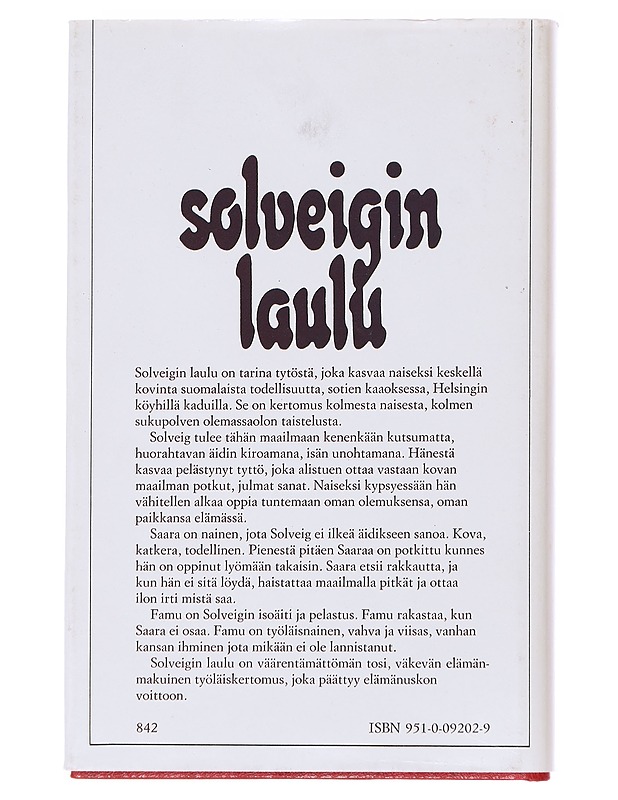 Solveigin laulu - Lassi Sinkkonen - Romaanit ja novellit - 10105594223 - 1