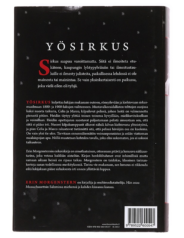 Yösirkus - Morgenstern, Erin - Fantasia- ja scifi - 10105594224 - 1