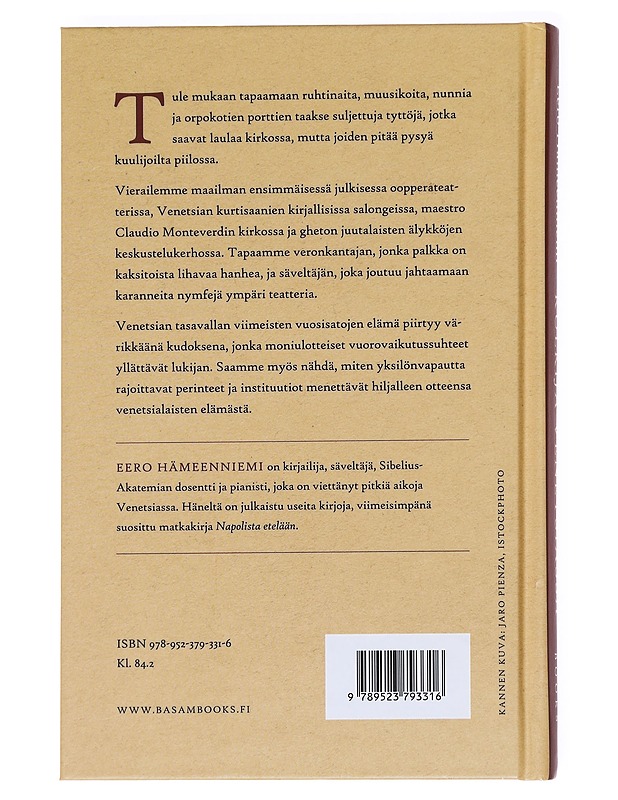 Kulkija Venetsiassa - Hämeenniemi, Eero  - Kirja lahjaksi - 10105594270 - 1