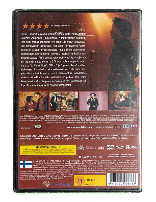 Pariisin Varpunen DVD - DVD-elokuvat - 10105594325 - 1