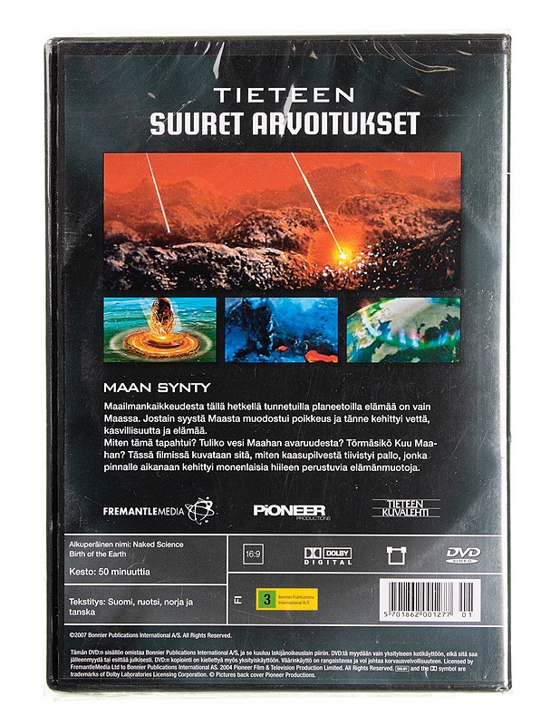 Tieteen Suuret Arvoitukset / maan synty - DVD - DVD-elokuvat - 10105594328 - 1