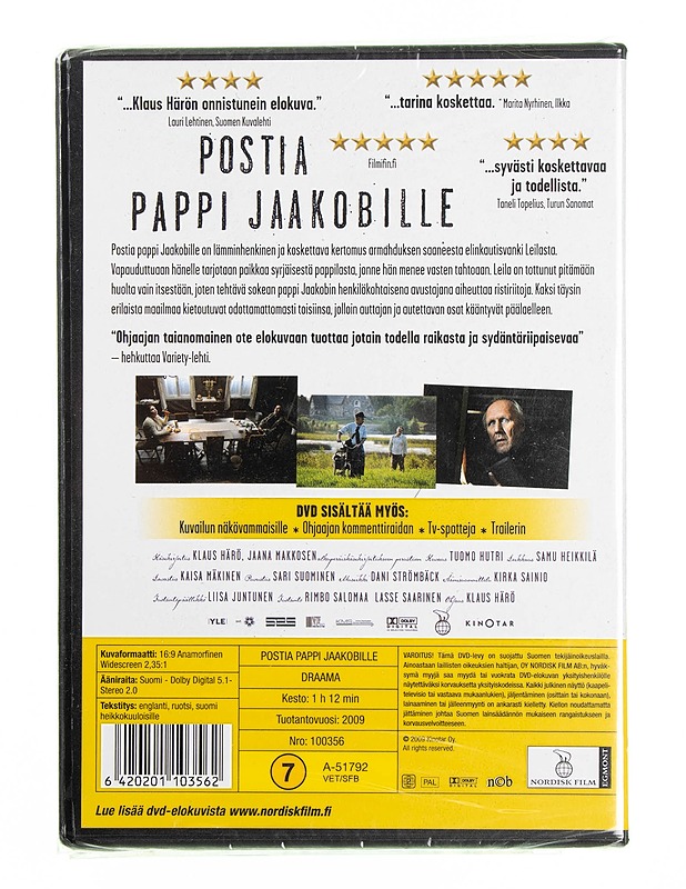 Postia Pappi Jaakobille DVD - DVD-elokuvat - 10105594337 - 1