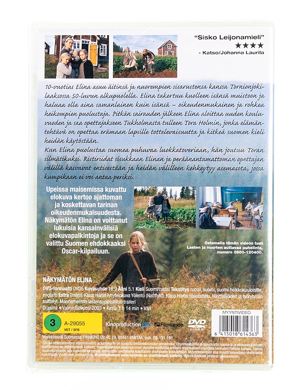 Näkymätön Elina - dvd - DVD-elokuvat - 10105594357 - 1