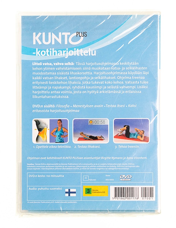 Litteä vatsa, vahva selkä - dvd - DVD-elokuvat - 10105594363 - 1