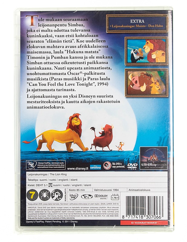 Disney : Leijonakuningas - DVD - DVD-elokuvat - 10105594366 - 1