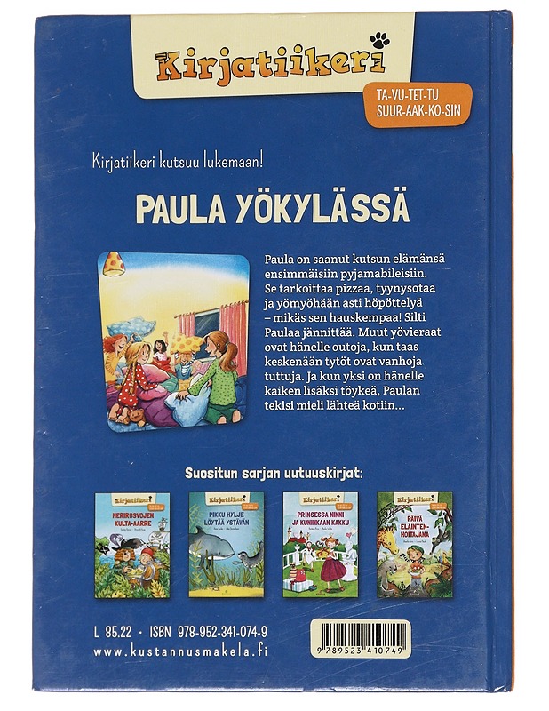 Paula yökylässä - Reider, Katja - Lastenkirjat - 10105594373 - 1