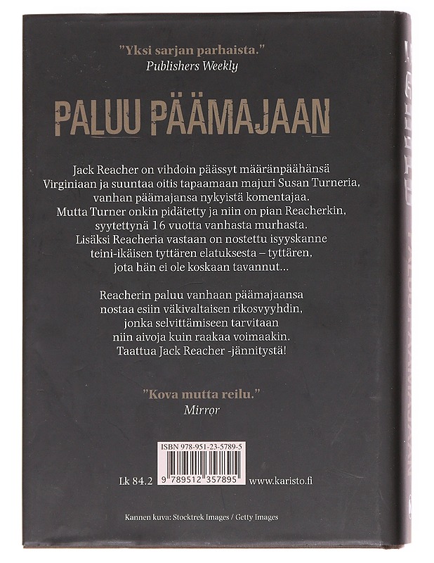 Paluu päämajaan - Child, Lee - Romaanit ja novellit - 10105594407 - 1