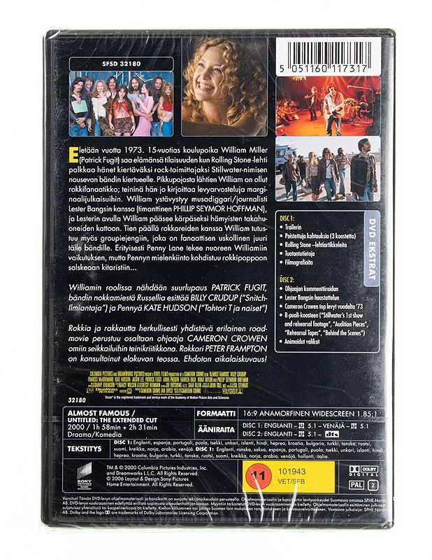 Melkein julkkis - dvd - DVD-elokuvat - 10105594424 - 1