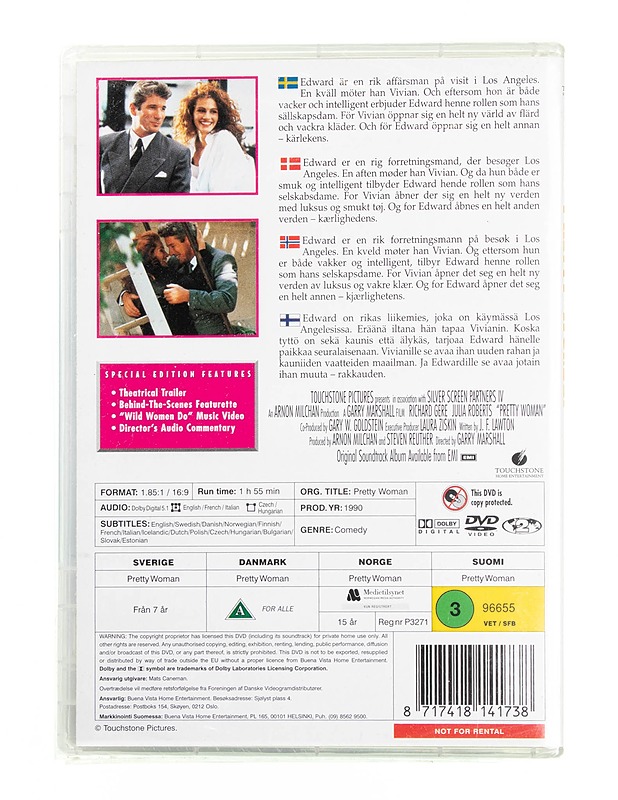 Pretty Woman - dvd - DVD-elokuvat - 10105594438 - 1