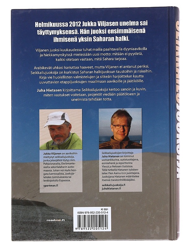 Seikkailujuoksija / Jukka Viljasen pitkä taival Saharan halkijuoksijaksi - Juha Hietanen - Tietokirjat ja oppaat - 10105594450 - 1