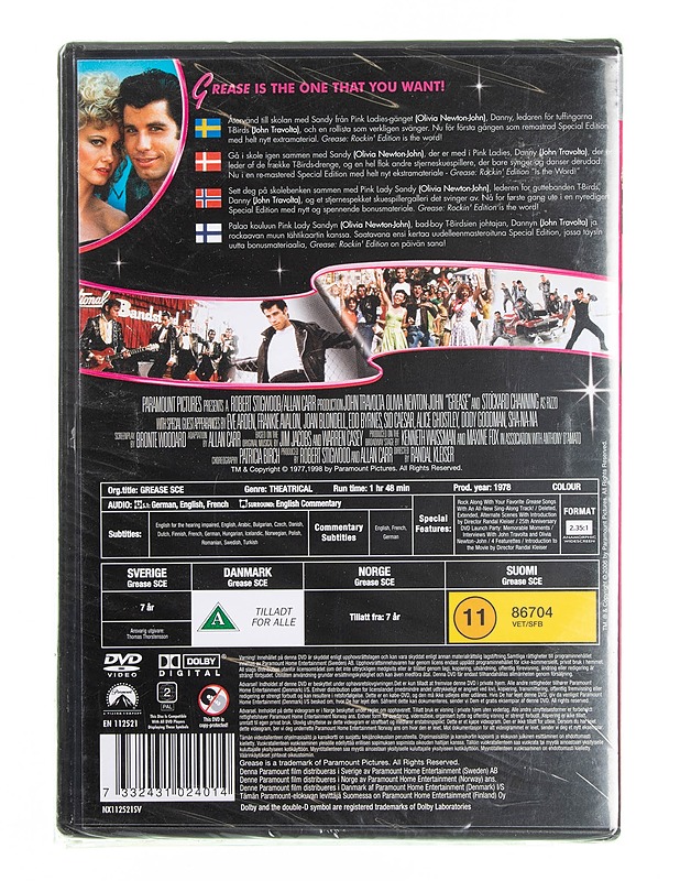 Grease DVD - DVD-elokuvat - 10105594476 - 1