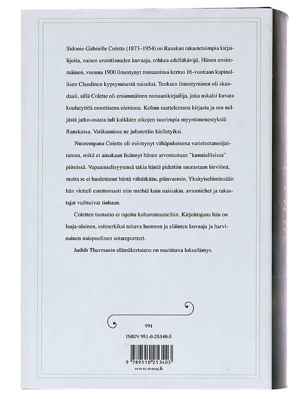 Colette / intohimon salaisuudet - Thurman, Judith - Elämäkerrat ja muistelmat - 10105594482 - 1