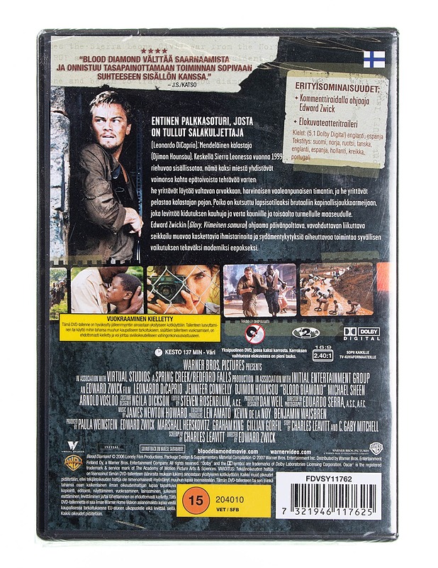 Blood Diamond DVD - DVD-elokuvat - 10105594510 - 1
