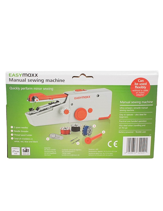 EASYMAXX käsikäyttöinen ompelukone, 9 osan setti - Ompelu - 10105594554 - 1