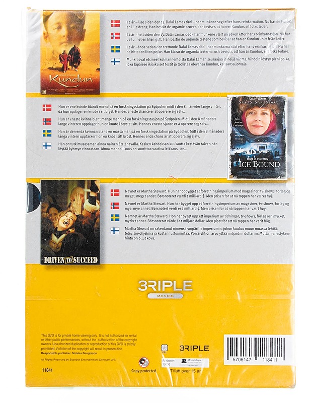 Kundun, Icy bound & Driven to succeed - DVD - DVD-elokuvat - 10105594565 - 1