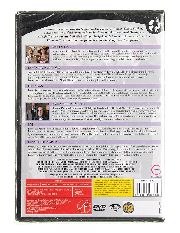 Poirot: kausi 3 - DVD - DVD-elokuvat - 10105594581 - 1