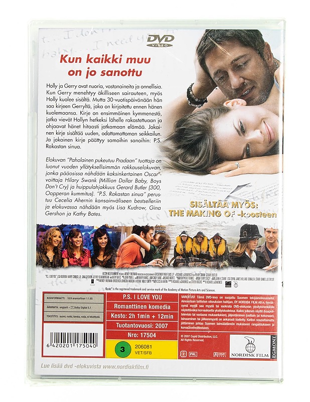 P.S. Rakastan sinua DVD - DVD-elokuvat - 10105594585 - 1