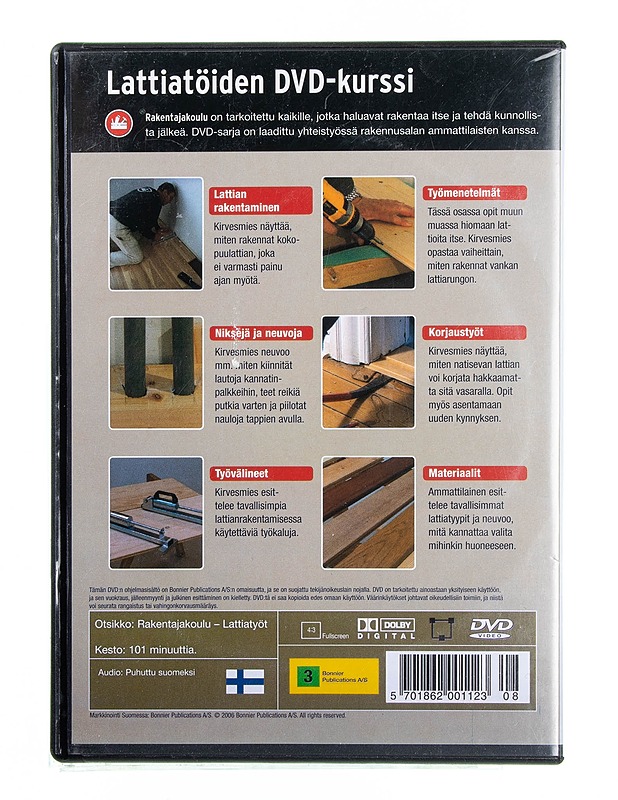Rakentajakoulu: Lattiatyöt DVD - DVD-elokuvat - 10105594629 - 1