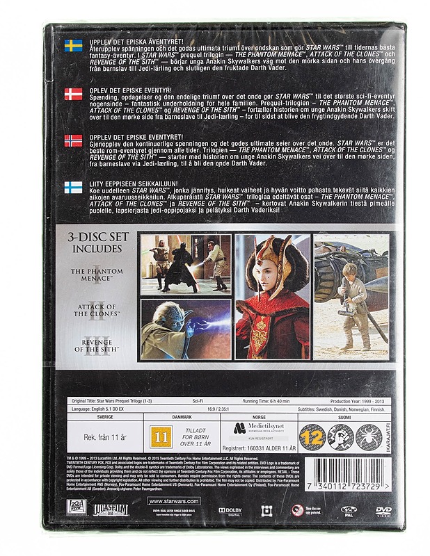 Star Wars : The Prequel Trilogy - DVD - DVD-elokuvat - 10105594634 - 1