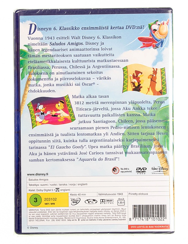 Disney : Saludos amigos - DVD - DVD-elokuvat - 10105594671 - 1