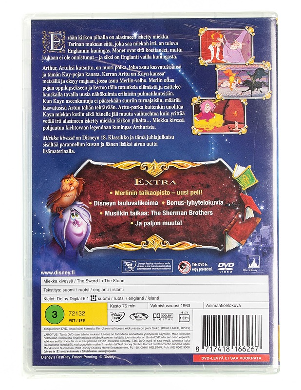 Disney : Miekka kivessä - DVD - DVD-elokuvat - 10105594701 - 1