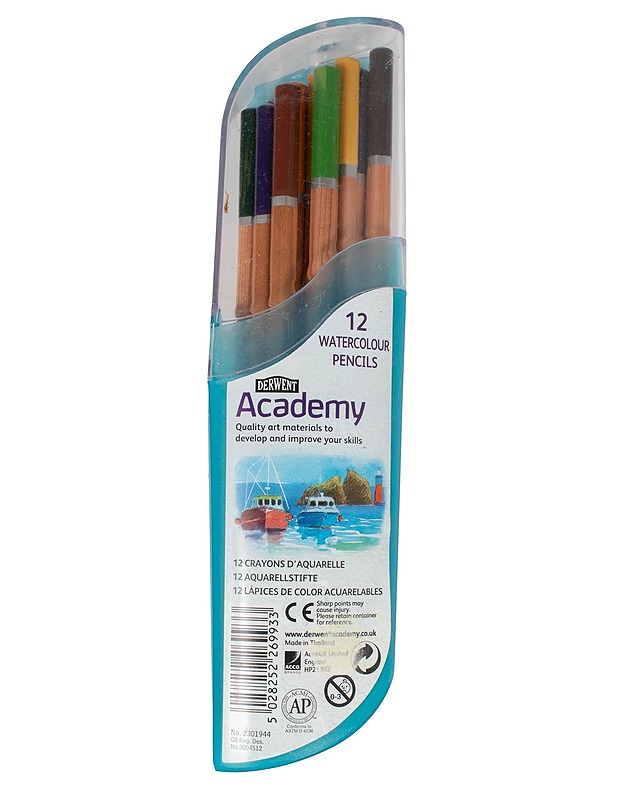DERWENT Academy vesivärikynä, 12 kpl - Askartelu - 10105594729 - 0