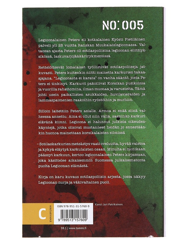 Sotapoliisi Peters no: 005 - Pietiläinen, Kyösti - Elämäkerrat ja muistelmat - 10105594740 - 1