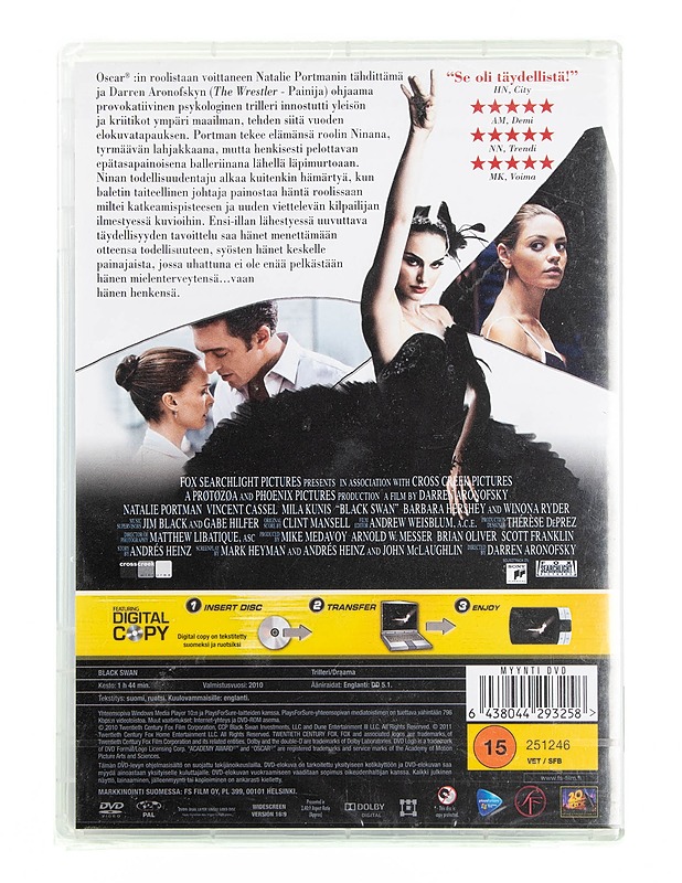 Black Swan - DVD - DVD-elokuvat - 10105594753 - 1