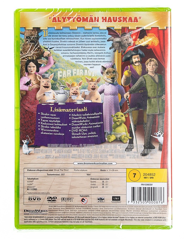 Shrek kolmas - DVD - DVD-elokuvat - 10105594751 - 1