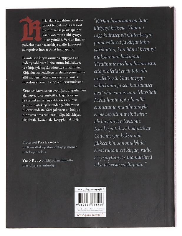 Kirja tienhaarassa vuonna 2020 - Ekholm, Kai - Historiakirjat - 10105594774 - 1