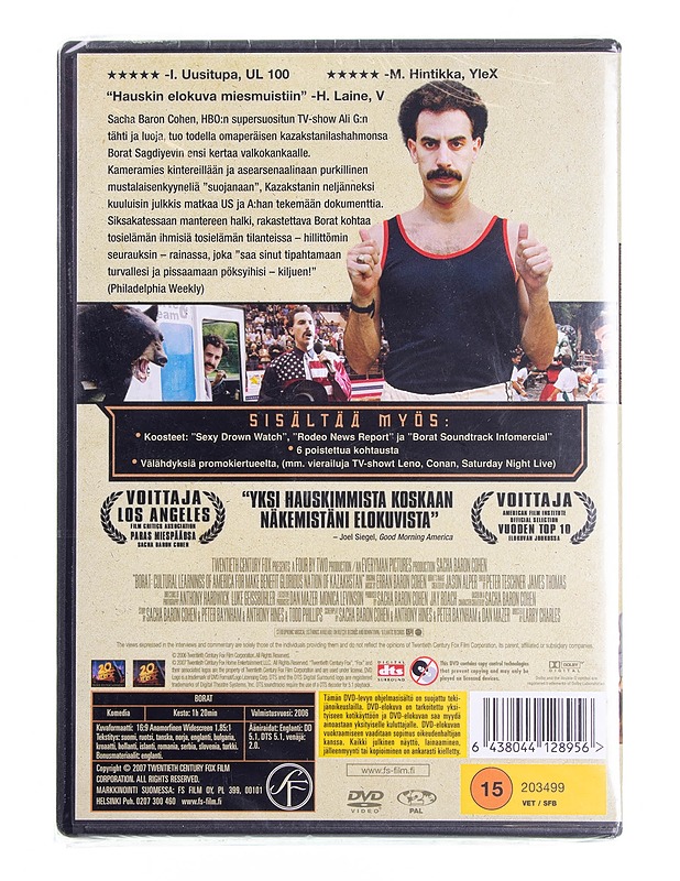 Borat -DVD - DVD-elokuvat - 10105594771 - 1