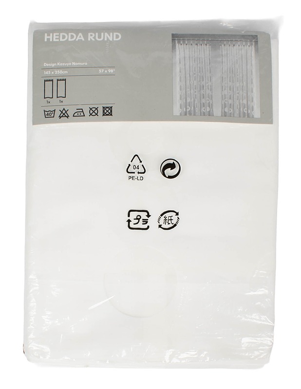 IKEA Hedda Rund verhot, 145x250 cm - 2kpl - Verhot ja kapat - 10105594800 - 0