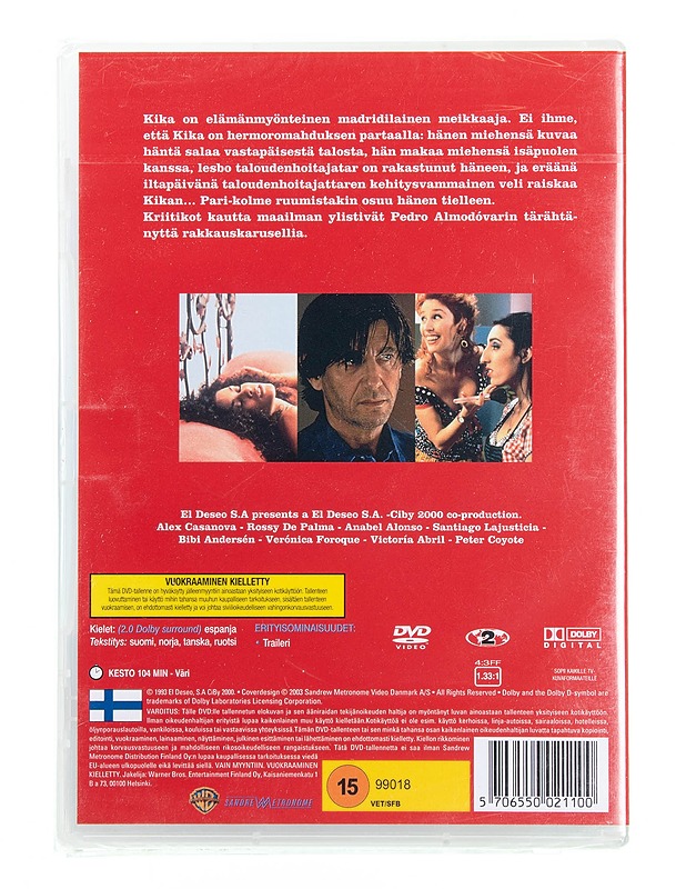 Kika - DVD - DVD-elokuvat - 10105594805 - 1