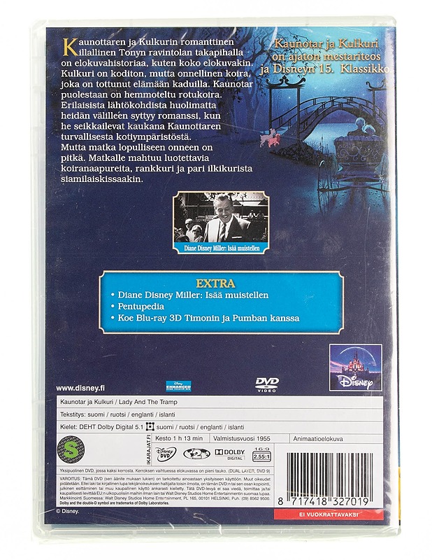 Disney : Kaunotar ja Kulkuri - DVD - DVD-elokuvat - 10105594806 - 1