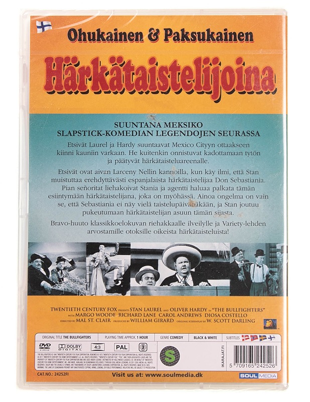 OIhukainen Ja Paksukainen Härkätaistelijoina - DVD - DVD-elokuvat - 10105594808 - 1