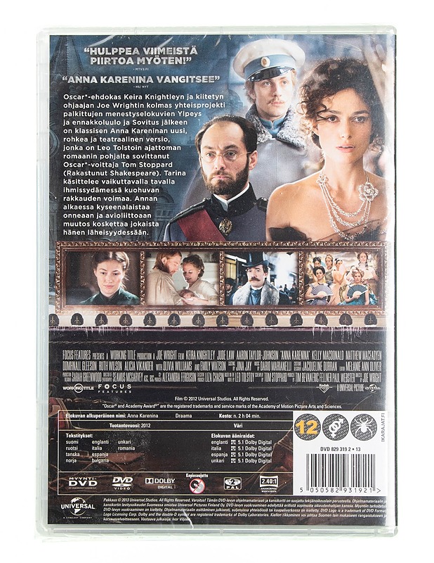 Anna Karenina - DVD - DVD-elokuvat - 10105594821 - 1
