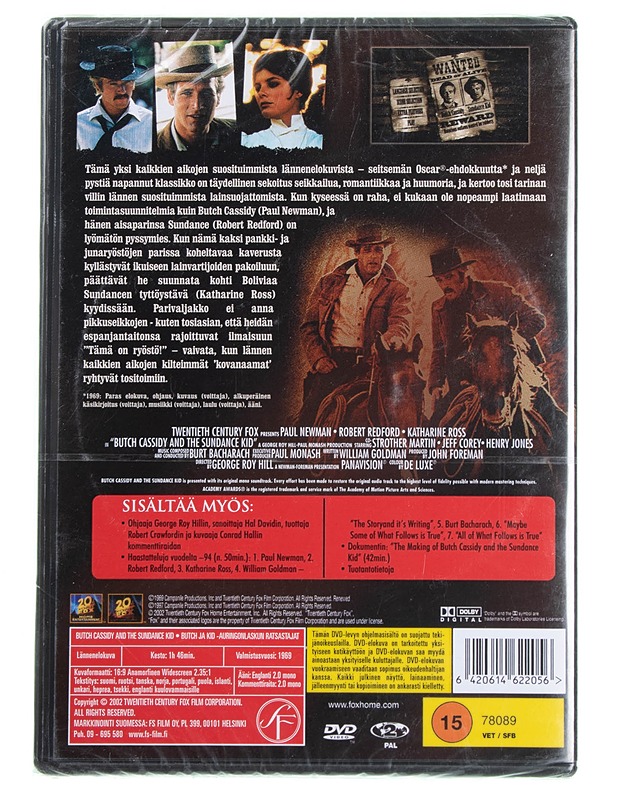 Butch Ja Kid - Auringonlaskun Ratsastajat - DVD - DVD-elokuvat - 10105594820 - 1