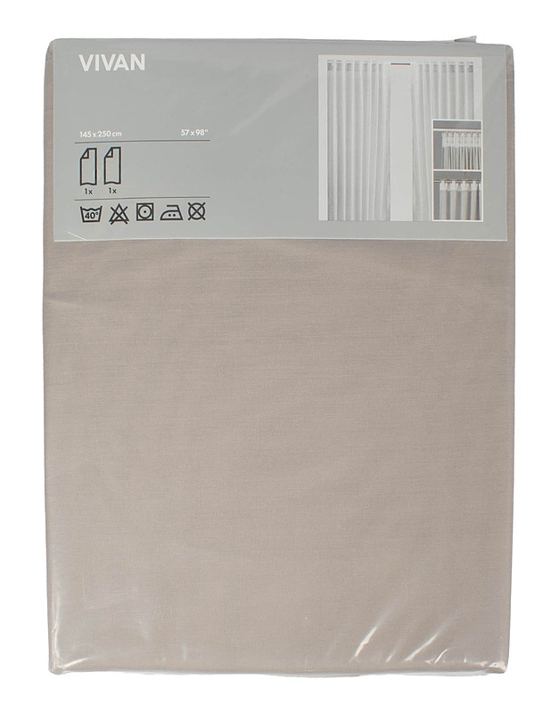 IKEA VIVAN verhot, 145x250 cm - 2kpl - Verhot ja kapat - 10105594838 - 0