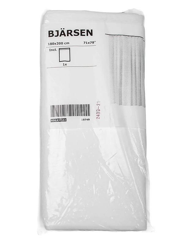 IKEA Bjärsen suihkuverho, 180x200 cm - Verhot ja kapat - 10105594857 - 0