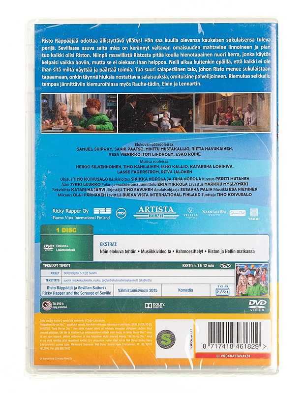 Risto Räppääjä ja Sevilian saituri - DVD - DVD-elokuvat - 10105594862 - 1