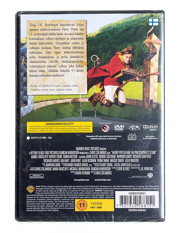 Harry Potter ja viisasten kivi - DVD - DVD-elokuvat - 10105594888 - 1