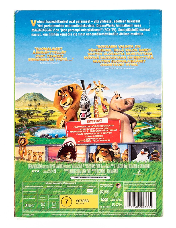 Madagascar 2 - DVD - DVD-elokuvat - 10105594905 - 1