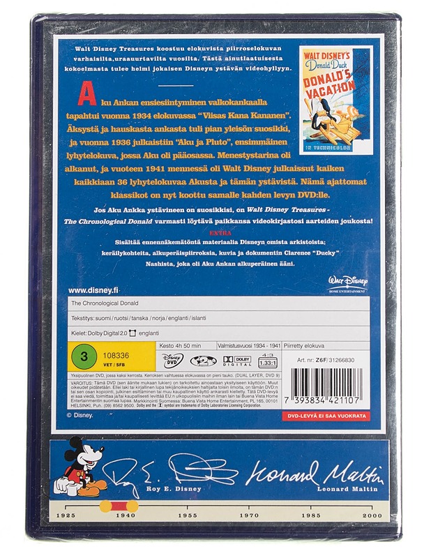 Walt Disney treasures: the chronlogical Donald - dvd - DVD-elokuvat - 10105594939 - 1