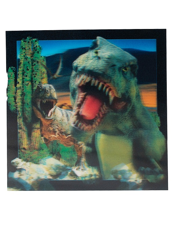 3D -postikortti, dinosaurusaihe , 15x15 cm - Askartelu - 10105594991 - 0