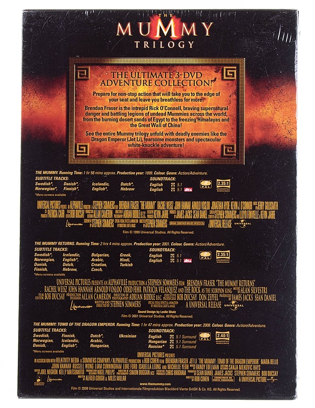The Mummy Trilogy - dvd - DVD-elokuvat - 10105594999 - 1