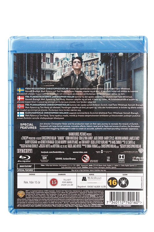 Dunkirk - Blu-Ray - Blu-ray-levyt - 10105595024 - 1