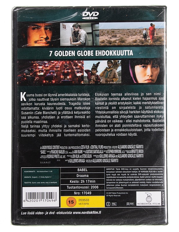 Babel - dvd - DVD-elokuvat - 10105595054 - 1